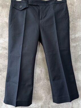 Banana Republic Black Petite 3/4 Length Trousers